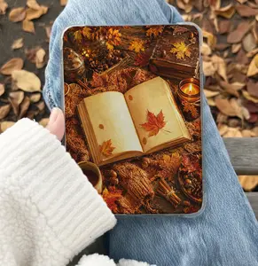 Cozy fall Autumn Reading Romance Kindle Insert for Clear Case – Aesthetic Book Lover Decor | Cozy Reading Accessory