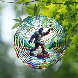 **Stainless Steel Wind Spinner 10 Inch Outdoor Kinetic Metal Art Decor**