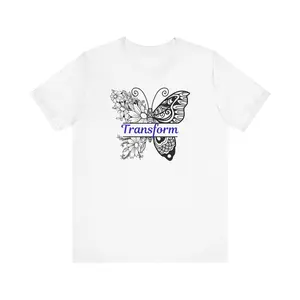 Transform Butterfly Tshirt Butterfly Shirt Growth And Transformation Selfcare Self Growth Women Minimalist Shirt Gift For Her Graphic Tee