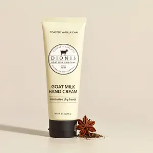Dionis Goat Milk Skincare Jumbo Toasted Vanilla Chai Goat Milk Hand Cream - Ultra Hydrating Moisturizing Non-Greasy Hand Cream
