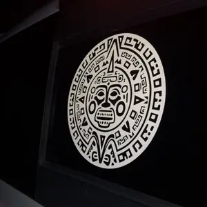 Premium Aztec Calendar Decal - Traditional Mexican Calendar