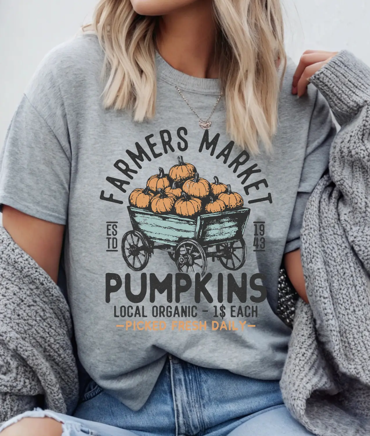 Pumpkins Farmers Market DTF Transfer