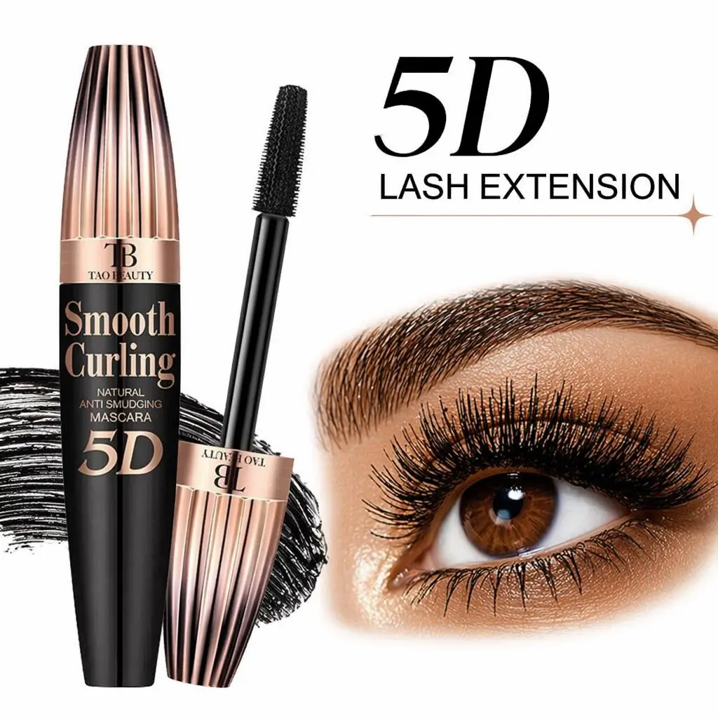 5D Silk Fiber Lengthening Mascara - Waterproof, Smudge-Proof, Long-Lasting Black Cosmetic Beauty Product for Dramatic Lashes, Lash Routine & Easy Eye Makeup, Beauty Products, Lashes On Fleek