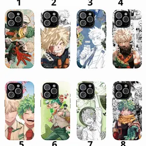 MHA BakuDeku Anime Manga Tough Phone Case|Bakugo Katsuki, Perfect Gift for My Hero Academia Fans Compatible with iPhone X, 11, 12, 13, 14, 15, 16, 17 Series & Galaxy Series