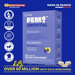 UPSA FEM UROVITAL Non-Hormonal Bladder Support Dietary Supplement - Clinically Studied Ingredients for Control, Leaks, Urinary Frequency; Health-Focused Vitamin Edible
