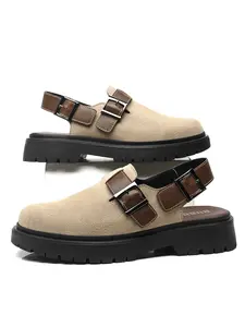 Men's Casual One-Step Outdoor Slip-On Shoes, Fashionable Trendy Flat Sneakers, Versatile Comfortable Footwear for Daily Wear Slingback Mules