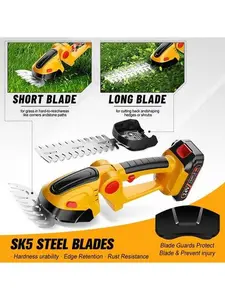 Cordless Hedge Trimmer For DeWalt 24V Battery Grass Shear Shrubber Trimmer