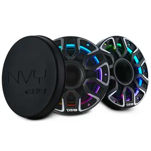 DS18 NVY-M6DC/BK 6.5” Marine-Grade Hybrid Coaxial Speaker with Kevlar Cone, Compression Driver, Neodymium Magnet, Woofer - 200W RMS, 4-Ohm