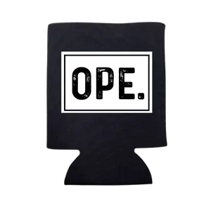 Ope Minnesota Can Koozie, Black