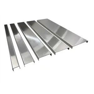 Grade 304 Stainless Steel Brushed Formed Channel Assent Listello Tile Trim, 20 Gauge