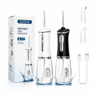 Water Flosser for Teeth Cleaning, Portable Rechargeable Oral Irrigator with 3 Modes, IPX6 Waterproof Dental Pick for Braces, Tartar & Plaque Removal, Perfect for Home, Office & Travel Multi-Nozzle