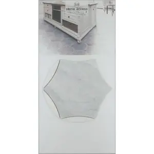 Carrara Carina Aria Honed Mosaic Tile