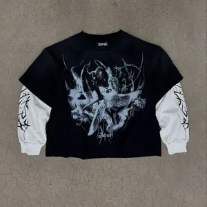 good v evil double layered tee