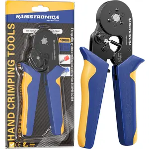 haisstronica Wire Ferrule Crimping Tool, AWG 23-10 Self-adjusting Hexagonal Crimper, Ratchat Ferrule Terminals Plier for Wire Terminals Cables End-sleeves,Father's Day Gift