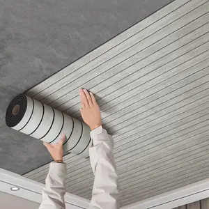 Self-Adhesive Striped Wood Wall Paper Roll, Removable Fake Wooden Texture Wallpaper for Bedroom & TV Background, 15.74x118 Inches