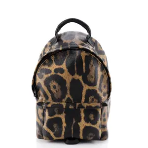 Pre-owned Louis Vuitton Canvas Coated Backpacks Palm Springs Backpack Wild Animal Print Canvas PM by Rebag