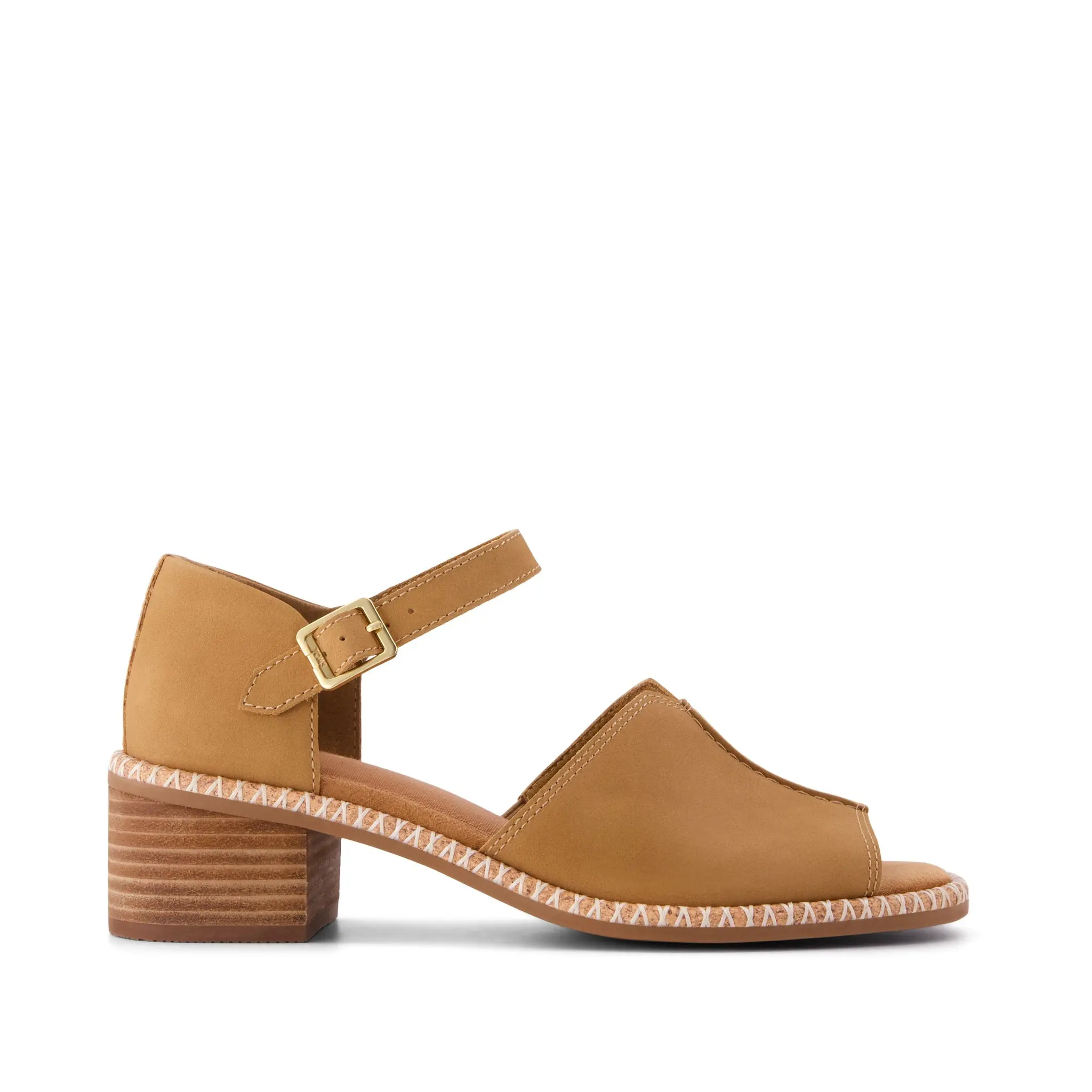 Womens Ines Heel Toffee Nubuck Leather