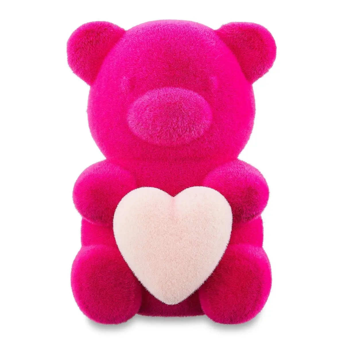 Valentine's Day 8 in Large Flocked Blue Bear Decor by Way To Celebrate Ornaments Gift Fur