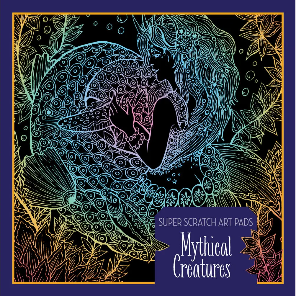Super Scratch Art Pads: Mythical Creatures by Union Square Kids [Paperback Book]