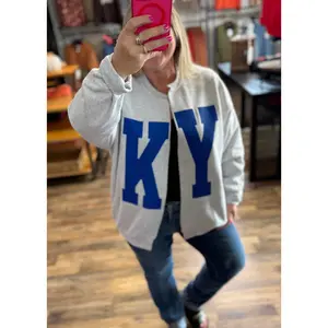 KY Split Sweatshirt Cardi  - Made to Order