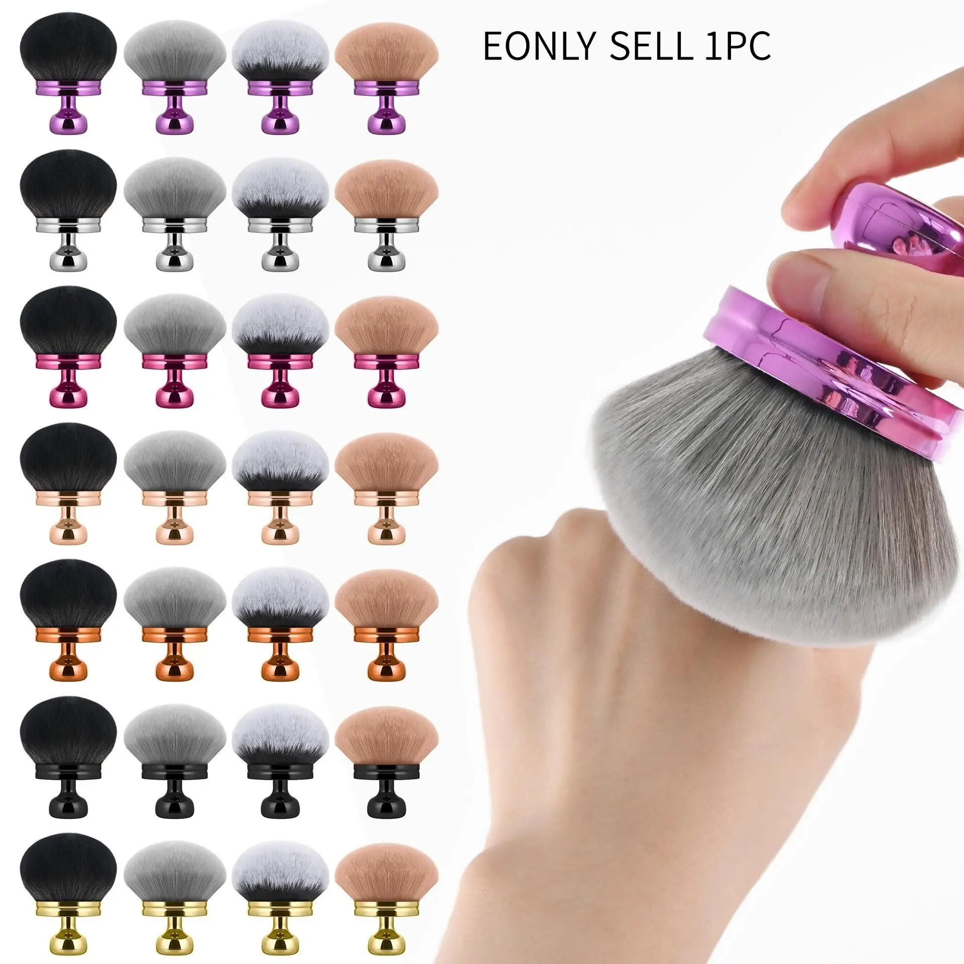 Large Body Face Makeup Brush, Soft Makeup Brushes for Bronzer Blush Powder Foundation Sunscreen Application, Soft Fluffy Bristles, Women's Cosmetic Applicator
