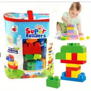 Children's Particle DIY Building Block Toy Set, 88 Piece Large Building Bag and Storage Bag, Creative Gift Toys for Boys and Girls