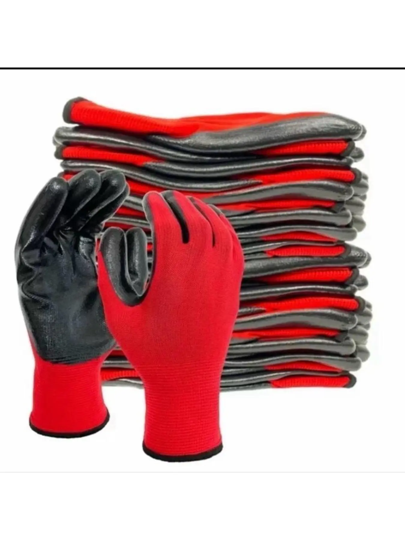 12 Pairs Men's Work Gloves for Heavy Industrial Use Heavy Duty Gloves