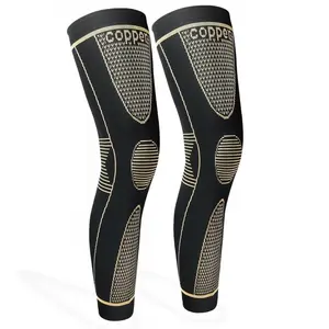 Full Leg Sleeves Long Compression Leg Sleeve Knee Sleeves for Man Women Basketball Arthritis Cycling Sport KEEP COMPRESSED Patella Reinforcement Warm Support