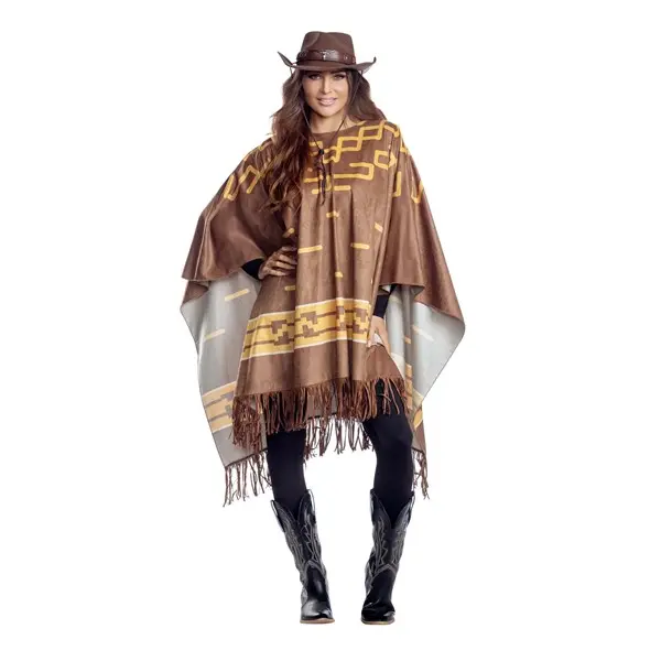 Adult Cowboy Costume Poncho