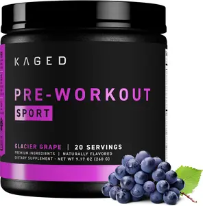 Pre Workout Powder Supplement with 188mg Caffeine Beta Alanine Nitric Oxide Booster for Energy Strength Endurance Performance Weightlifting Cardio Training Drink Mix for Men Women 20 Servings