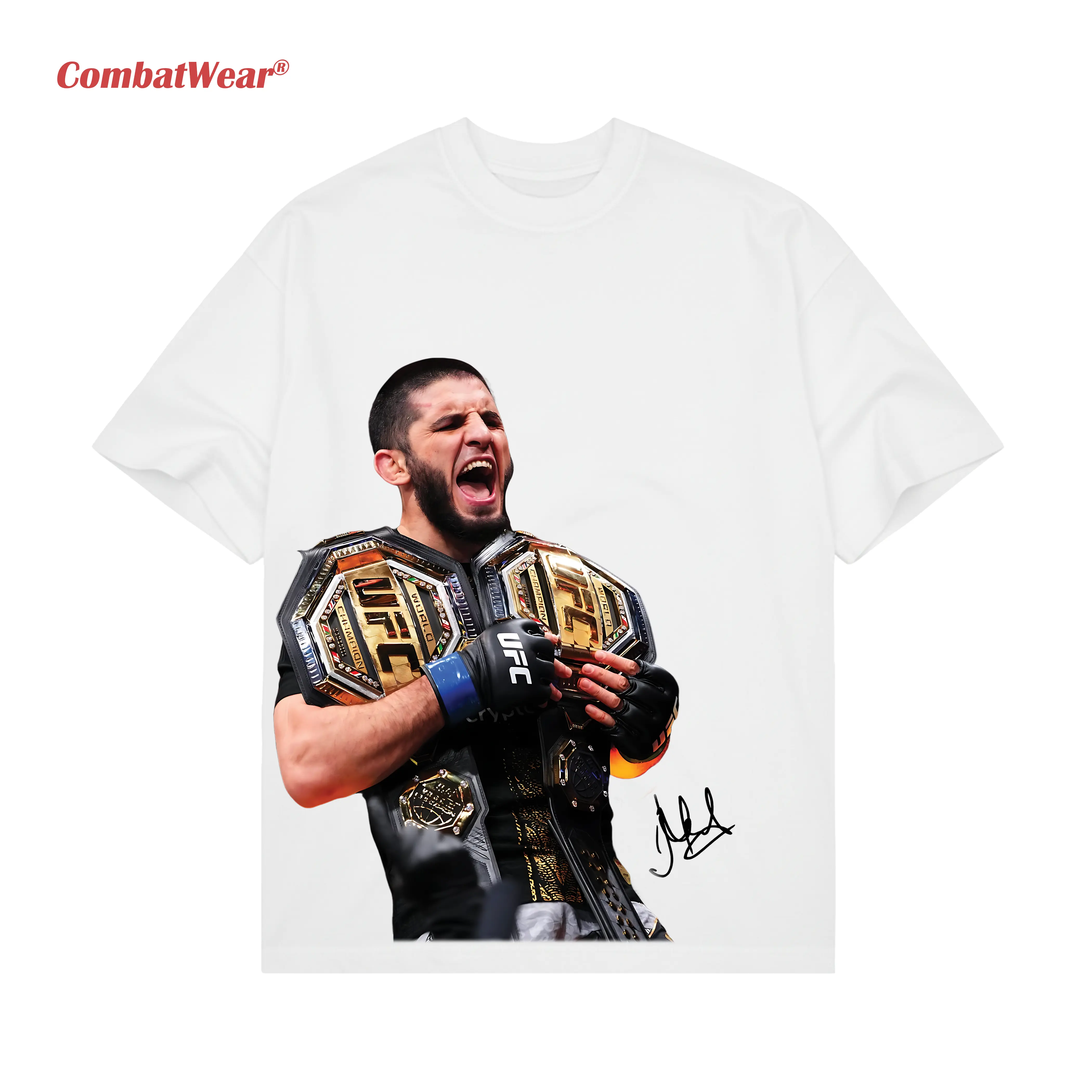 Islam Makhachev Double Champ High Quality Tee, UFC 322 T-shirt