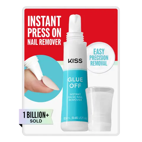 Kiss Glue OFF Press On Fake Nails Remover | No Soaking, No Damage To Natural Nails