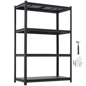 【fathersdaygift】VEVOR Storage Shelves4-Tier Adjustable2400 lbs CapacityHeavy Duty Garage Storage Shelving UnitMetal Utility Rack Shelffor Garage Workshop Warehouse Basement40.55" W x 20.55" D x 60.2" H