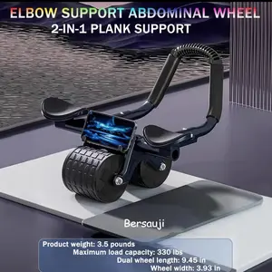 2026 Abdominal Core Muscle Exercise Ab Roller Wheel with Timer - Automatic Rebound for Home Gym Kit and Gym Workout Improvement SummerWins  DealsForYouDays