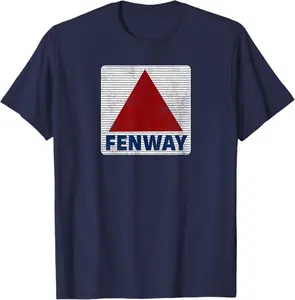 Fenway Citgo Sign Boston Retro Mens & Womens Graphic T-Shirt- Digital Print, Fitted Short Sleeve, Medium Length, Hand Wash Only, Versatile for All Seasons - Fabric, Clothes