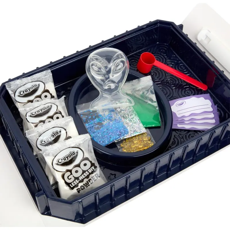 Crayola Goo All-in-1 Sensory Station, Galactic Slime Making Kit for ...