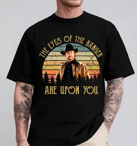 The Eyes of The Ranger are Upon You Vintage Retro T-Shirt , Rip Chuck Norris shirt , Gift For Men And Women