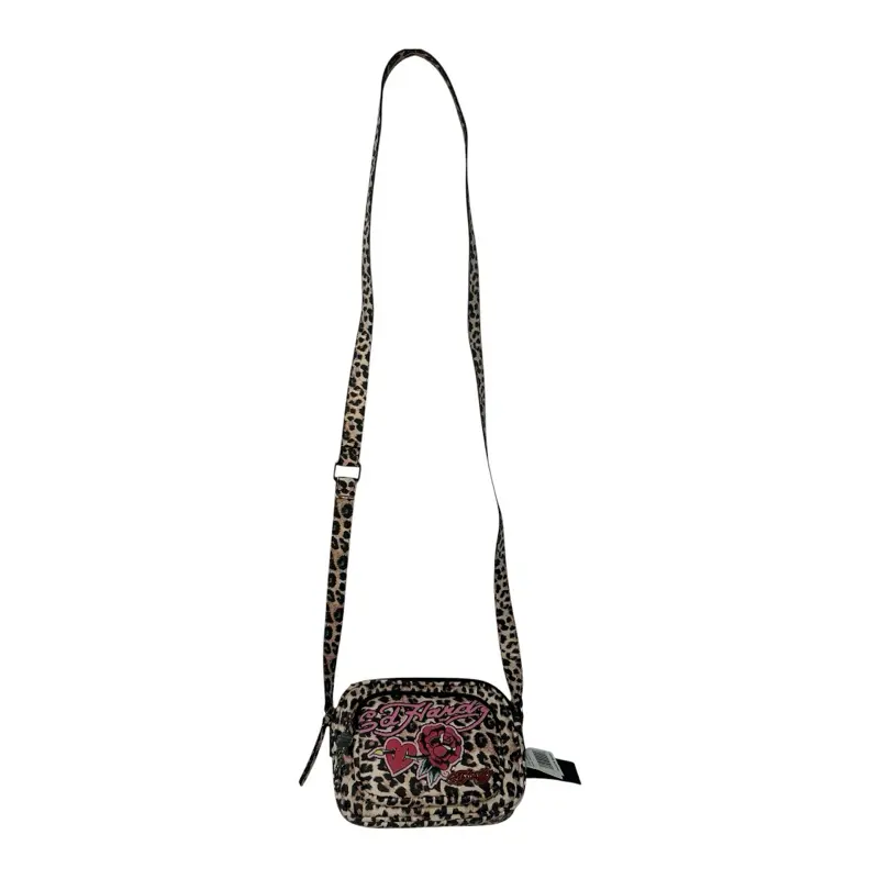 Ed Hardy Y2K Leopard Mini Crossbody Bag NWT