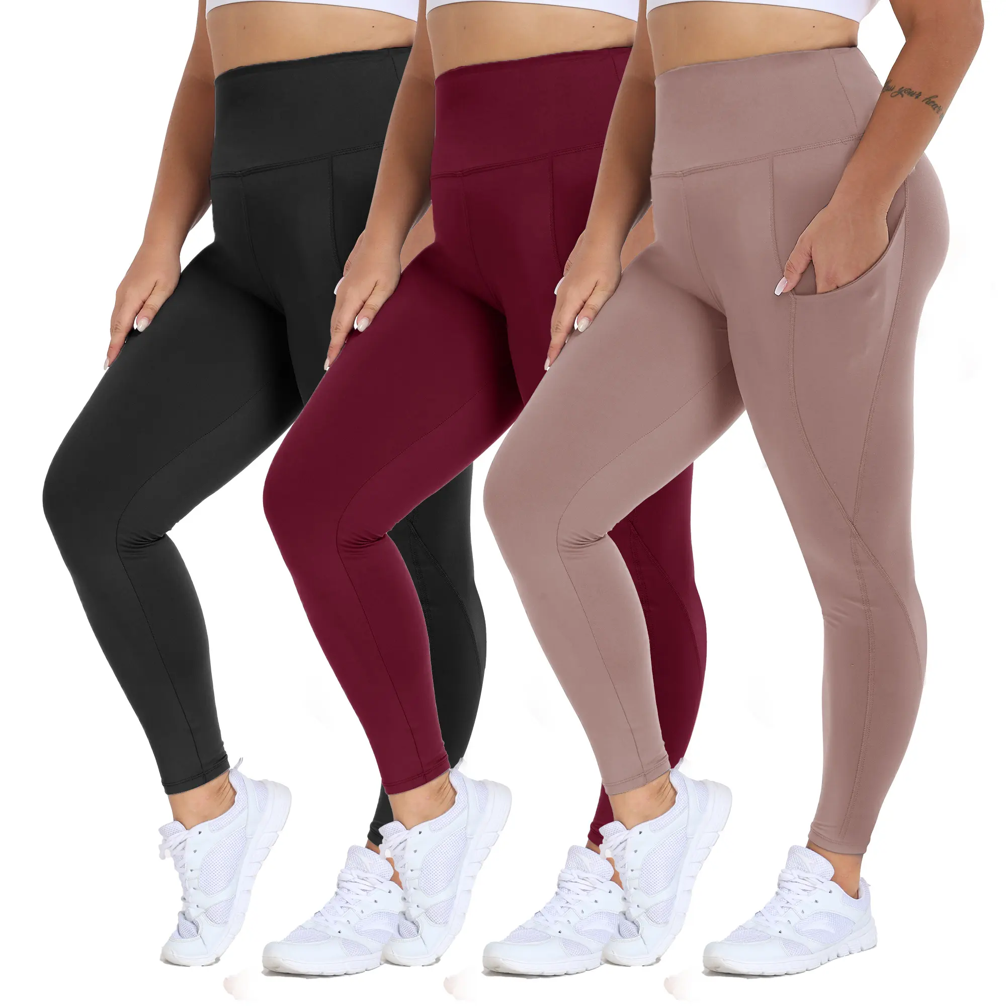 Black/ Wine Red/ Complexion (2 Pockets)