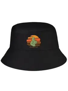 Funny "FUCKTUS" Cactus Print Bucket Hat - Breathable Lightweight Outdoor Sun Hat for Hiking Beach Trips & Sunny Days caps