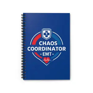 Chaos Coordinator EMT Spiral Notebook, Daily Planner, Gifts for Paramedics, Medical Professionals, Notepad, EMT Humor