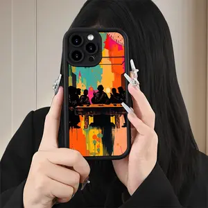 Phone Case - Lively And Creative Phone Cover for iPhone 17 E Air Pro ProMax iPhone16 15 14 Plus 13 12 Mini 11 X XS XR, Flexible Textured Case, Impact Resistance, Bright Silhouette Pattern, Cityscape, Travel/School/Outdoor