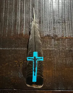 Custom Cross Feather