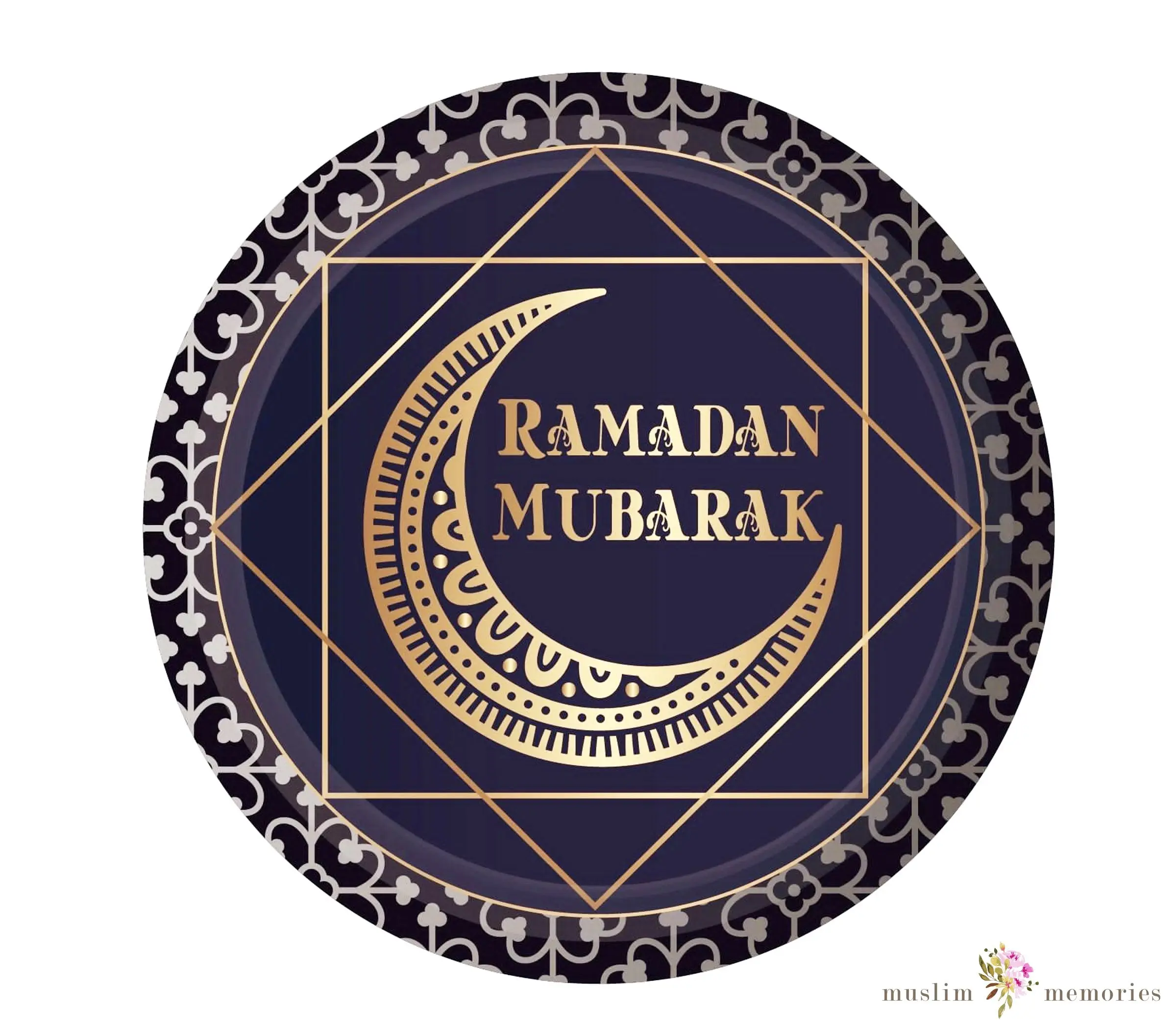 Ramadan Mubarak 10 Inch dinner plate
