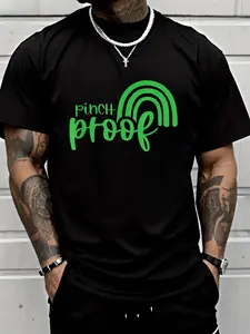 Unisex 100% Cotton Saint Patrick's Day Funny Irish Pinch-Proof T-Shirt Suitable for All Seasons