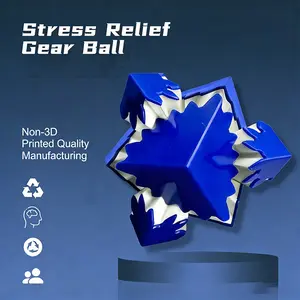3D Gear Transformation Rubik's Cube, Creative Stress Relief Desk Ornament, Unique Home Decor Relax Toy for Office