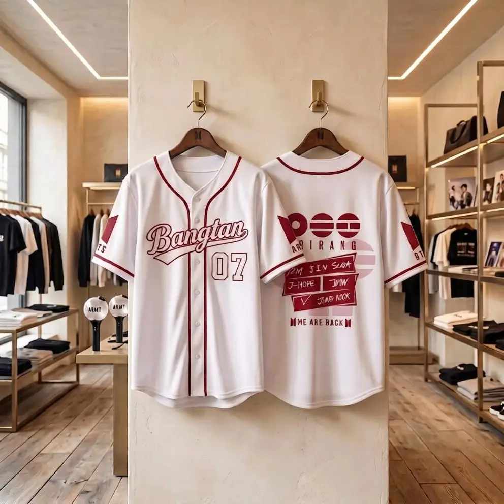 Kpop Concert Jersey, World Tour Baseball Shirt, Korean Pop Fan Tee, Baseball Jersey, Arirang World Tour