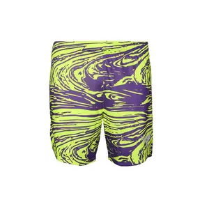 PUMA Mens Team Melo Game Spark Shorts Basketball Casual Bottoms Casual - Purple, Yellow