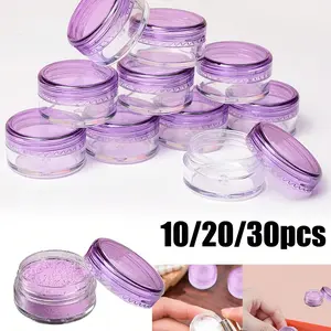 5g Plastic Round Container with Cream Sample, Cosmetic Travel Jar for Eyeshadow, Mini Makeup Packaging, Versatile Travel Companion