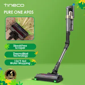 Tineco Pure ONE A90S Cordless Vacuum Cleaner, 270AW Powerful Suction, Up to 105min Runtime, 3DSense Master Brush, 150° Green LED Light, Stick Vacuum Cleaner for Pet Hair, Carpet & Hard Floor